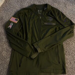 NFL Vikings Nike Olive Windbreaker Jacket